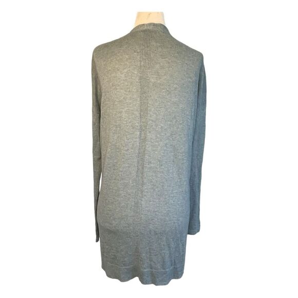 Gap Long Line Cardigan Sweater Heather Green Knit Open Sleeve Lightweight S - Picture 4 of 7